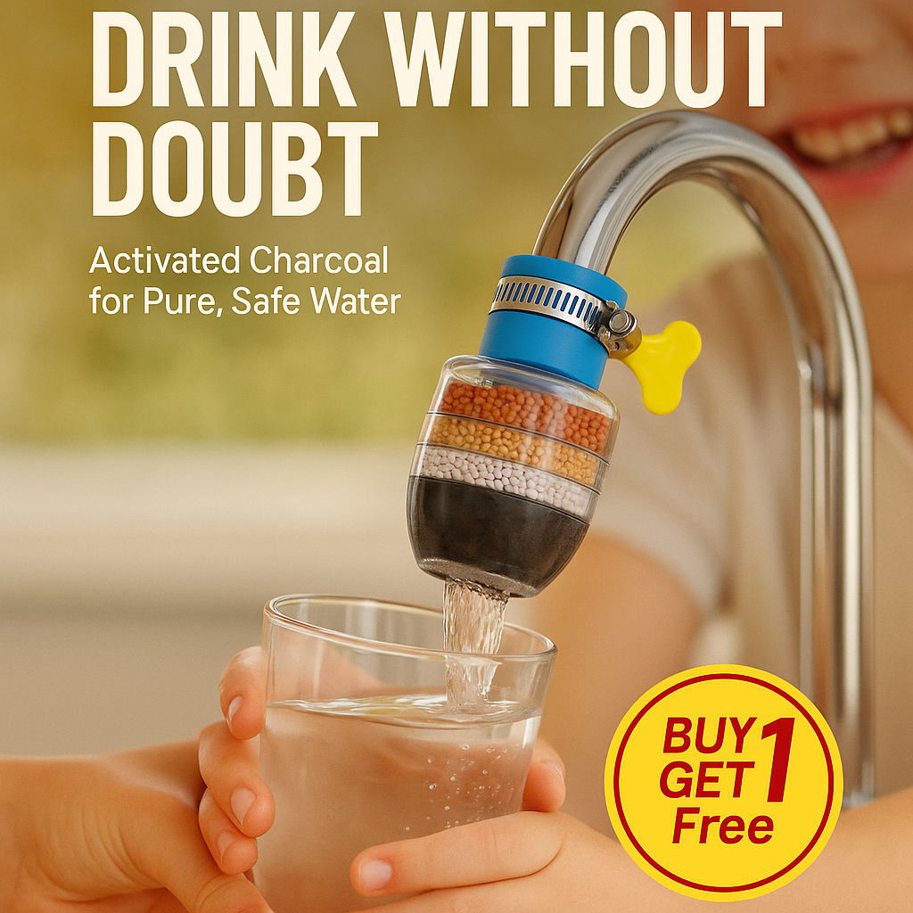 Multi-Layer Activated Carbon Water Faucet Filter (Assorted Color) | (Buy 1 Get 1 free) 🔥