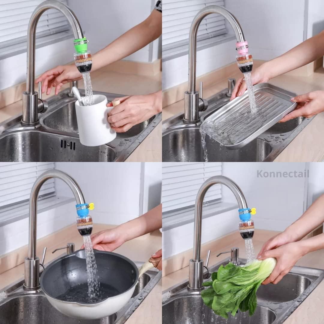 Multi-Layer Activated Carbon Water Faucet Filter (Assorted Color) | (Buy 1 Get 1 free) 🔥