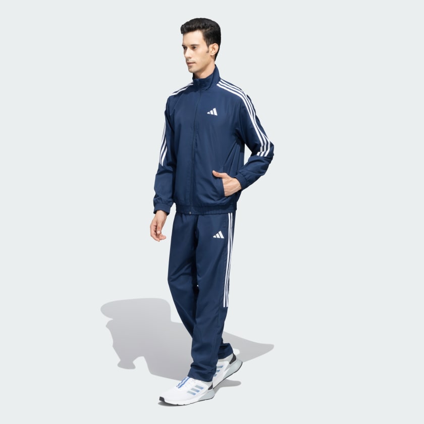 Adidas Men's Side Stripe 4 Way lycra Track Suit