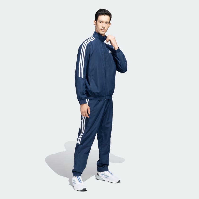 Adidas Men's Side Stripe 4 Way lycra Track Suit