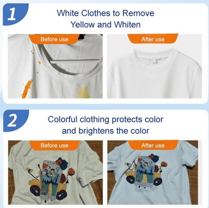 8 in 1 Colour Bleach Laundry Detergent Stain Remover ( BUY 1 GET 1 FREE )