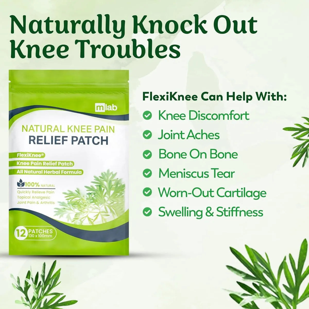 FlexiKnee™ – Herbal Knee Patch for Instant & Long-Lasting Relief