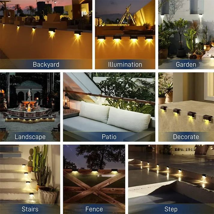 SunSet Glow – Solar Deck Lights | Automatic Switch-On Every Evening