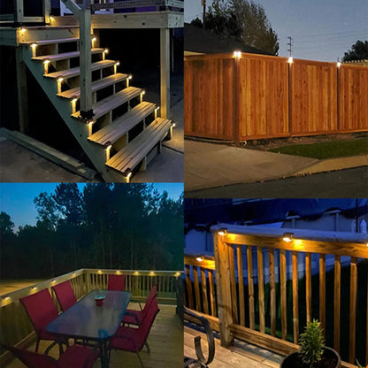 SunSet Glow – Solar Deck Lights | Automatic Switch-On Every Evening